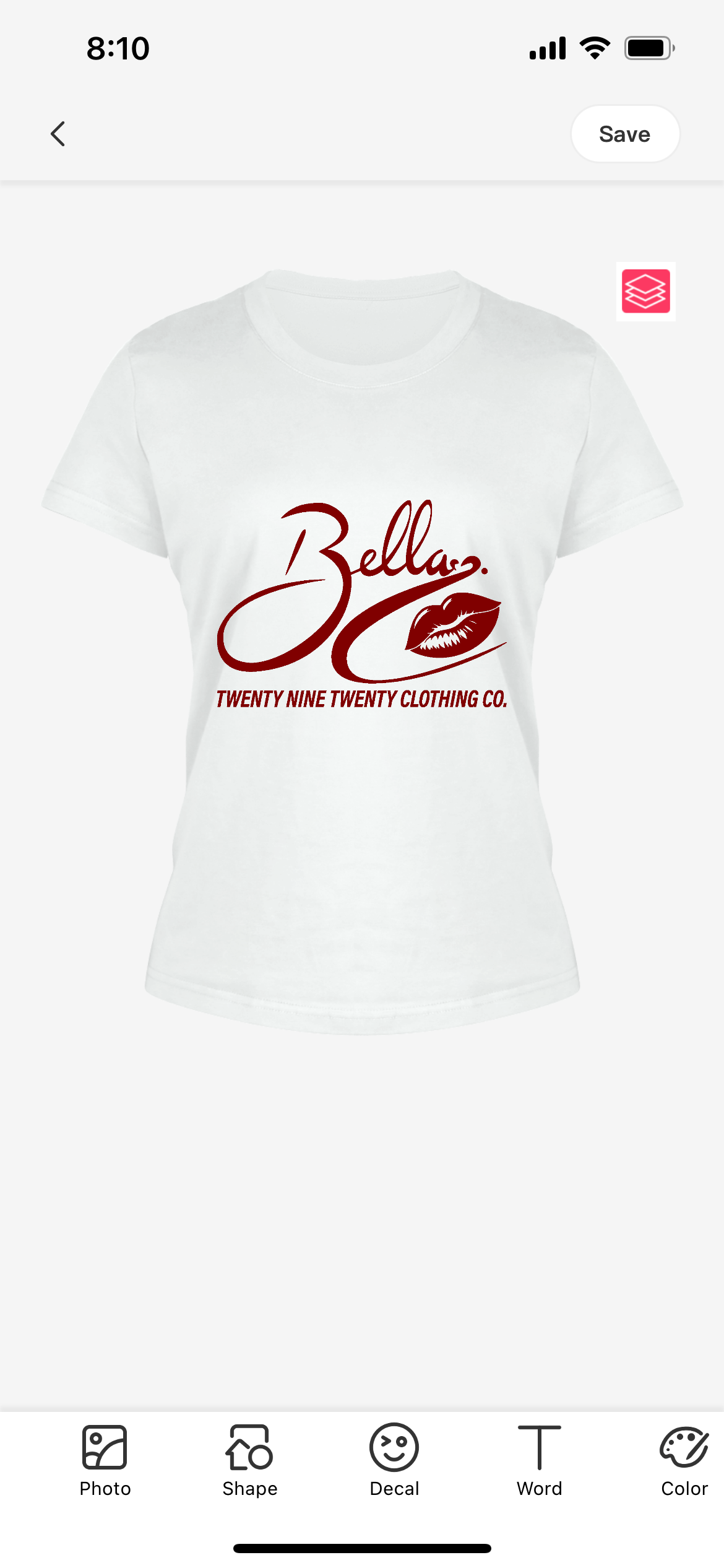 2920 BELLA EDITION TEE